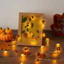 BlcTec Fall Decorations for Home 12.8FT 40 LED Fall String Lights with Acorns & 3D Pumpkins, Battery Operated Harvest Fairy Light with Timer for Indoor Outdoor Halloween Thanksgiving Autumn Fall Decor