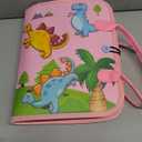 Winblo Toddler Busy Board - Montessori Toys for Toddler Girl Birthday Gift, Educational Learning Sensory Busy Book for Toddlers Girls, Toddlers Activities Travel Toys for Airplane Car (Pink)