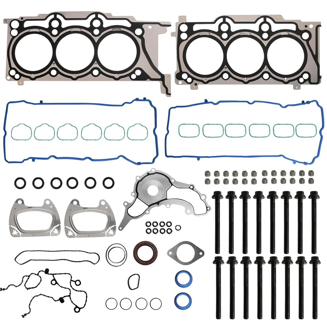 Head Gasket Set with Bolts,3.6L Pentastar, 12-20 for Dodge Charger, 11-20 for Grand Caravan//Journey/Durango, 11-18 for Jeep Wrangler/Grand Cherokee,11-17 for Chrysler 200/300,HS26541PT(90PCS)