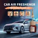 2 x Car Air Fresheners 3-Pack Long Lasting Hanging Freshener for Auto and Home, 3pcs Sandalwoodt&Citrus&Fruit