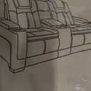 Signature Design by Ashley Next-Gen DuraPella Power Reclining Loveseat with Console & Adjustable Headrest, USB Charging, Faux Leather, 75" W x 39.5" D x 43" H, Sand (Beige)