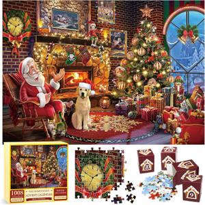 Puzzle Advent Calendar 2024 Adult Teen, 1008Pcs Jigsaw Puzzles Christmas Advent Calendar 2024 for Adult Women Men Teen Girls Boys Kids Advent Calendar Puzzle Gifts for 24 Days Countdown to Christmas