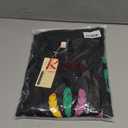 Roshop St Patricks Day Shirts Women Criss Cross V-Neck Holiday Long Sleev Lucky Irish Shamrock Party Shirt (Medium, Black Kelly Green E)