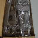 Jetec 10 Pieces Cabinet Locks for Babies, U-Shaped Proofing Drawers Safety Child Locks Adjustable, Easy to Use Childproof Latch for Knob Handle on Kitchen Door Storage Cupboard Closet (Brown)