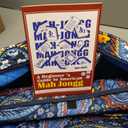 American Mahjong Set with 166 White Tiles and Racks, Mahjong Set | Navy Printed Carrying Bag, 166 Premium Tiles, 4 All-in-One Color Racks/Pushers, Mahjong Tile Set for Travel, Birthday Gifts