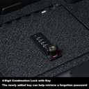 Center Console Safe Vault - KEREN Console Safe Box Compatible with BMW X5 2019-2026, BMW X6 2020-2026 and BMW X7 2019-2026, 4-Digit Combination Lock with Key