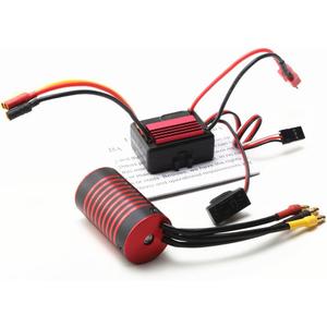 GoolRC Waterproof 2845 Brushless Motor 2800KV & 35A Brushless ESC Replacement for F19A 1/10 HPI Trax4 HSP 1/12 Remote Control Car (3700KV)