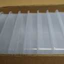 Wood Designs Cubby Storage Bin, Heavy Duty Plastic Containers for Kids Translucent Clear Cubby Tray Set of 20