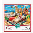 Buffalo Games  Steve Read  Beachcombers  750 Piece Jigsaw Puzzle for Adults  Summer Cats Beach Scene with Poster, Challenging and Fun 750 Piece Puzzle