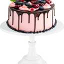 12 inch White Cake Stand: Metal Cake Holder Stand - white cupcake stand For Wedding Reception Birthday (12inch White)