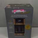 West Bend Timeless 12-Cup Programmable Coffee Maker with Brew Strength Selector for Hot and Iced Coffee, Includes 1-4 Cup Brew Option and Permanent Filter (Blue/Gold)