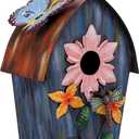 Yinns Metal Bird Houses for Outside Hanging,Wild Bird House Outdoor, Decorative Birdhouse for Home Garden Decor