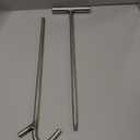 Heavy Duty 5th Wheel Pin Puller, 32" Solid Steel Chrome Plated Fifth Wheel Puller Hook, 1 Pack