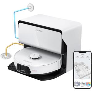 roborock S8 Max Ultra with Refill & Drainage System Robot Vacuum and Mop FlexiArm Design, Smart Dirt Detection, Self-Emptying, 8000Pa Suction for Various Floors, Pet Hair, White, S8_Max_Ultra_RDS