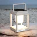 Solar Lantern Outdoor Table Lamp: Portable Waterproof LED Light - Hanging Solar Lamp Rechargeable Lights for Patio Camping