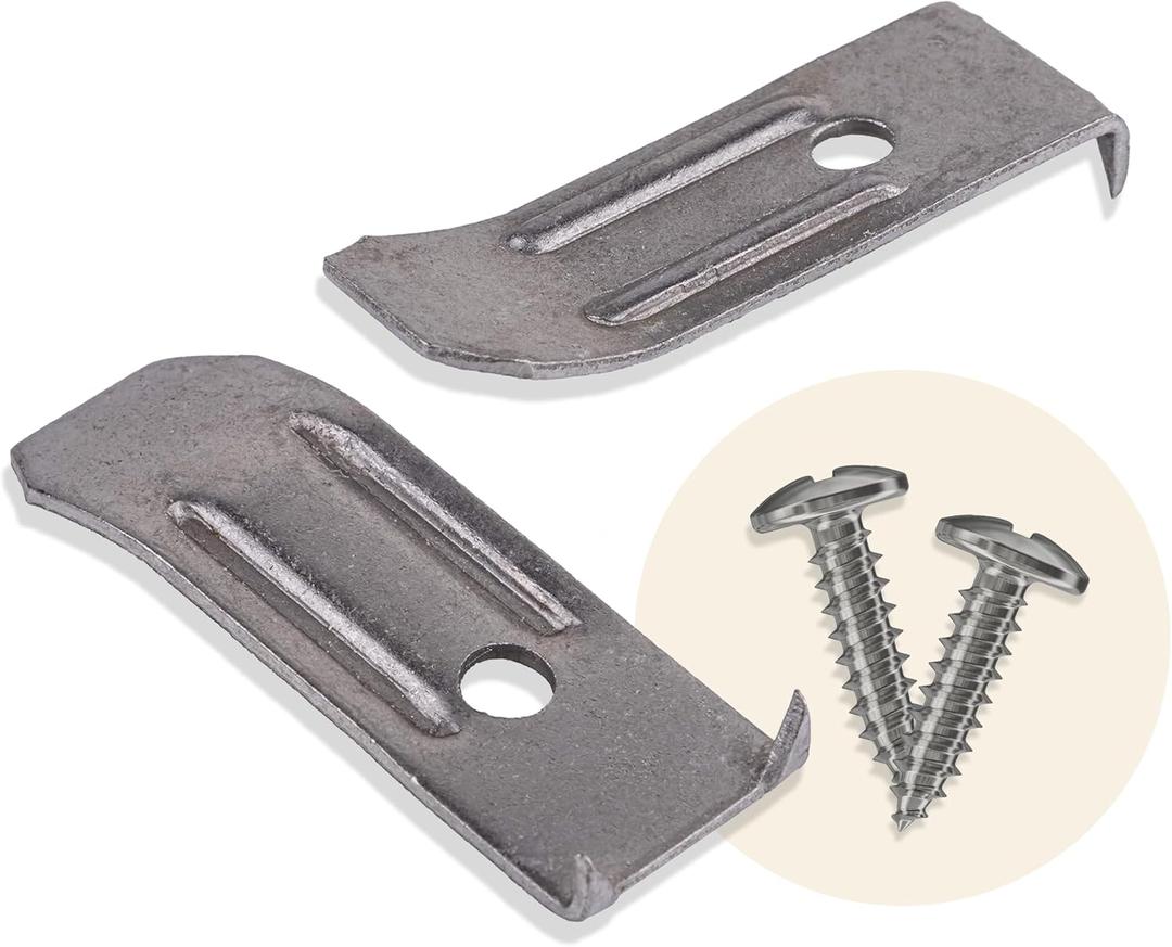 Steel Table Leaf Leveler with Screws | Pack of 12 | Table Leaf Hardware | TT5-S