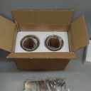 Kalium Wall Sconces Set of Two Modern Vanity Lights with Double Clear Glass Shade Brushed Nickel Indoor Farmhouse Wall Light for Bathroom Living Room Bedroom Hallway Bulb E26 Base (2PCS) (Silver)