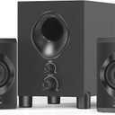 OROW Bluetooth Computer Speakers,PC Speaker with Subwoofer,Front Knob 18W Wireless PC Speakers,Support AUX&Bluetooth Play,Great for Party/Game/TV (S213)