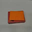 Women's Small Wallet - 2026 Trendy Vibrant Orange, RFID Blocking Smart Metal Pop Up Card Holder, Ultra Slim Fits Most Bags & Pockets, Holds 11+ Cards 10+ Bills, Gift for Her