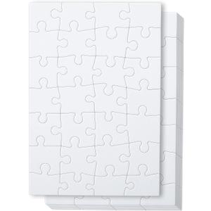 Mr. Pen Blank Puzzle - 8 Pack, 28 Pieces/Pack, 5.5 x 8.1 Inches, White, Blank Puzzles to Draw On
