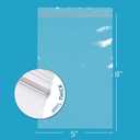 5" x 8" Heavy-Duty Zip Bags - 100 Count - Clear Plastic Reclosable Zipper Baggies, 4 Mil Thick Freezer Storage Poly Bags with Resealable Zip Top Lock for Packaging Food, Tools & Sharp Objects.