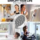 Magnetic for iPhone 16 Pro Case, Compatible with Magsafe, Suction Cup Phone Mount, 2 Screen Protectors - Camera Protector, Silicone Shockproof Protective Phone Cover 6.3", Gray