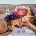 NewEleven Retirement Gift For Woman 2025 - Cool Retirement Gifts - Coworker Leaving Gifts, Farewell Presents, Retired Decorations, Farewell Goodbye Gift For Coworkers, Friends - 16 Oz Wine Glass