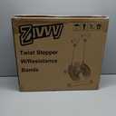 Stepper Machine with Resistance Bands, Mini Stepper with 300LBS Weight Capacity, Twist Stepper for Full Body Workout, Adjustable Step Height, Smooth and Quiet, Step Machine for Men Women