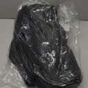 Turquoize Non Slip Black Bathroom Rug Extra Long Chenille Bath Rug 47x17 Super Water Absorbent & Soft Washable Shaggy Bath Rug for Bathroom, Black