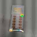 BTArtbox Press On Nails - White French Tip Press on Nails Square, Glue On Nails for Wedding Gift, Supremely Fit & Natural Stick On Nails in 15 Sizes - 30 Fake Nails Kit, Classic French