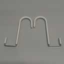 FYY Over The Door Hooks, 4 Pack Hangers Hooks with Rubber Prevent Scratches Heavy Duty Organizer for Living Room, Bathroom, Bedroom, Kitchen Hanging Clothes, Towels, Hats, Coats, Bags White (Short)