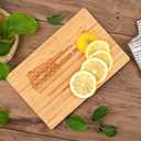Mini Bamboo Bar Cutting Board with Juice Groove, 8.5" Thin Engraved Small Wood Cutting Board for Fruit & Lemon & Cheese, Personalized Kitchen Decor, Wooden Camping Chopping Boards(Flag)