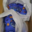 Kids Roller Skates for Beginners - ZOOBLISS Toddler Roller Skates for Boys and Girls Ages 3-7 with Light-Up Wheels & 4 Adjustable Sizes, Tri-Wheel Training Skates for Kids (XS-Small(8C-10.5C US), Cosmic Blue)