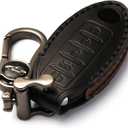 Car Key Fob Cover, Soft Full Protection Key Case Shell Compatible with Nissan X-Trail Rogue Altima Quest Pathfinder Sentra Patrol CIMA Fuga Armada Teana Murano etc (C-Black)