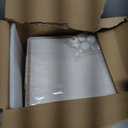 JEKO&JEKO 107Qt Stackable Storage Bins with Lids and Wheels, Foldable Collapsible Plastic Drawer Boxes for Clothes, Home, White, 3 Pack