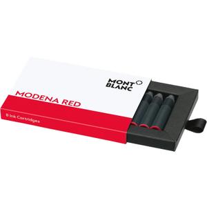 Montblanc Ink Cartridges Corn Poppy Red 119717  Short International Standard Fountain Pen Refills in Bright Red  8 Pen Cartridges