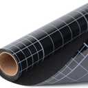 HIDBEA Window Privacy Film 100% Blackout Window Film Heat Blocking Frosted Glass Window Film Reuable Static Cling UV Blocking for Shift Worker, Baby Nurseries (Frosted Black, 17.5 x 78.7 Inch