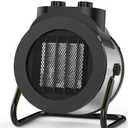 1500W Electric Space Heater with 90 Adjustable Angle, Overheat Protection, Heater for Garage, Office, Indoor Use