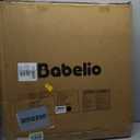 Babelio 29.7-46.5" No Bottom Bar Baby/Dog Gate for Stairs, House and Doorways, Auto Close Safety Pet Gates with Large Walk Thru Door, Hardware Mount, Black