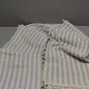 TruDelve Cloth Tablecloth Rectangular Beige Striped Cotton Table Cloths Farmhouse Fall Tablecloths for 6 Foot Rectangle Tables (Beige,86"x55",Rectangular)