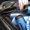 StyleSwitch Ionic Multi-Styler, Air Styler and Hair Dryer, Lightweight Hot Air Brush with 5 Attachments, Automatic Dual Voltage (Blue)