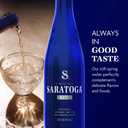 Saratoga Spring Water Bottles, 6 Pack Still Bottled Water Recycled PET Plastic Bottles 16 Fl Oz (EXP 11/25/26)