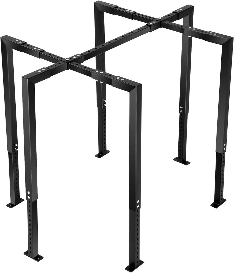 Air Conditioner Security Cage,30-48 inch air-Conditioned Safety cage Support Adjustable Height and Width, Steel air Conditioning cage with Anti-Theft Screws (Reinforced)