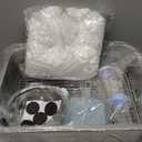 Rypet Large Rabbit Litter Box, Bunny Litter Box High Side with 304 Stainless Steel Sifting Tray, Metal Small Animal Litter Pan with Pet Food Bowl and Water Bottle, Non-Slip Easy to Clean Odor Control (S(15.8"11.8"5.9"))