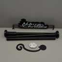 Christmas Garland Hanger for Front Door Adjustable 34-48 Inch, Over The Door No Drill Garland Holder with Heavy Duty 22lb Capacity, Includes Merry Christmas Sign for Outdoor Holiday Decor