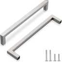 224mm (8-4/5") Brushed Nickel Stainless Steel Cabinet Hardware 10 Pack Durable Drawer Pulls & Dresser Handles for Kitchen, Bathroom, Cabinets
