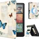 CoBak Stand Case for 7" Kindle Paperwhite 12th Gen 2024 and Kindle Colorsoft with Hand Strap - Compatible with iPhone MagSafe, for Samsung/Belkin/Anker Wireless Charging Pads, Durable, Auto Sleep Wake