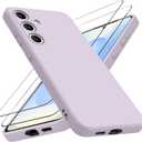 Meliya Case for Samsung Galaxy S25 Plus [with 2X Screen Protector], Stylish Liquid Silicone Slim Full-Body Protective Cover Compatible with Samsung Galaxy S25 Plus 5G Phone Case, Violet