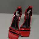 IDIFU Red Square Toe Sandals, size 6