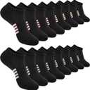 eallco 8 Pairs Ankle Socks for Women Running Athletic Cotton Low Cut Socks Cushioned
